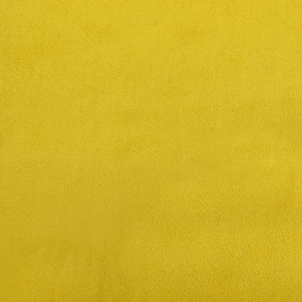Taburet, galben, 77x55x31 cm, catifea - Lando