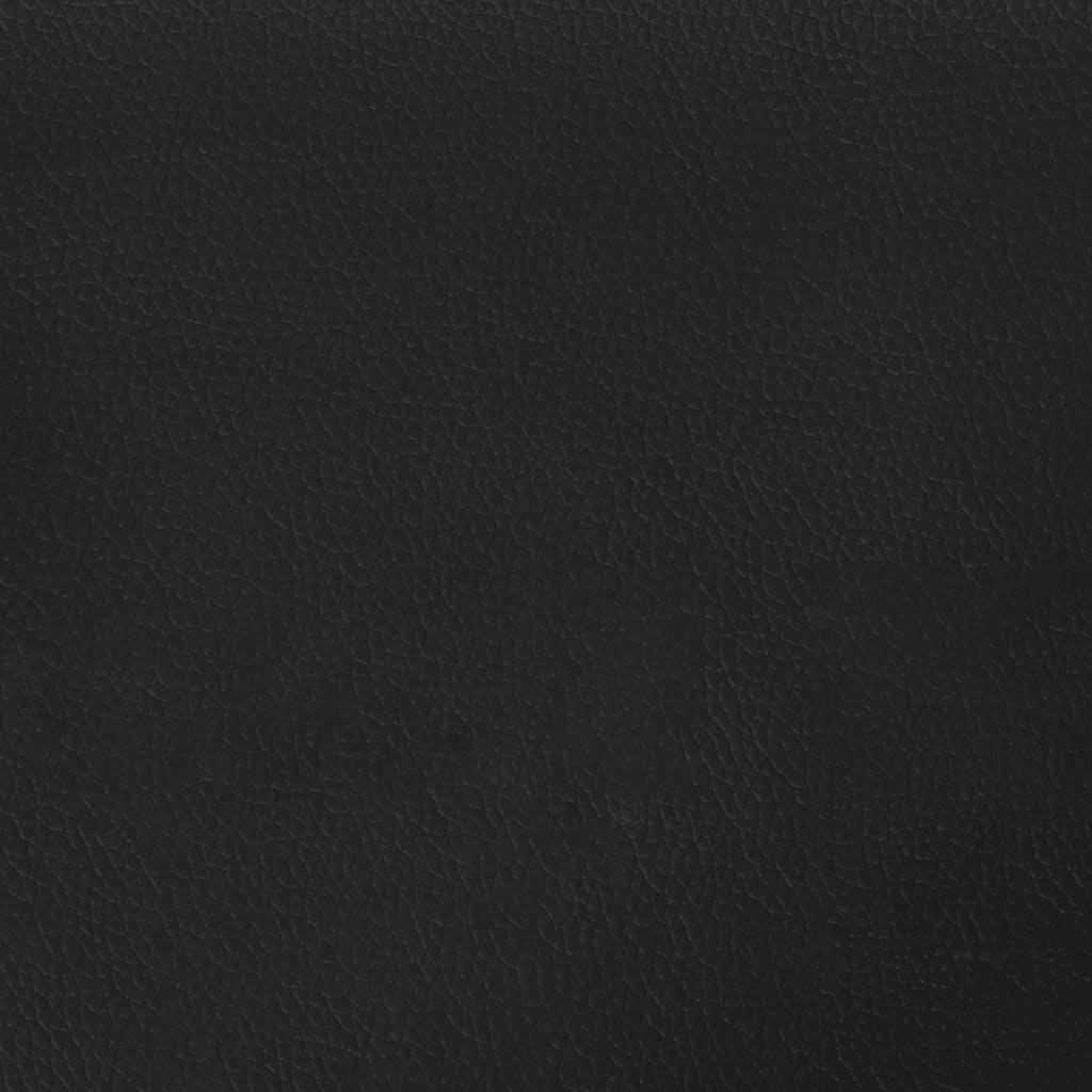 Taburet, negru, 77x55x31 cm, piele artificială - Lando