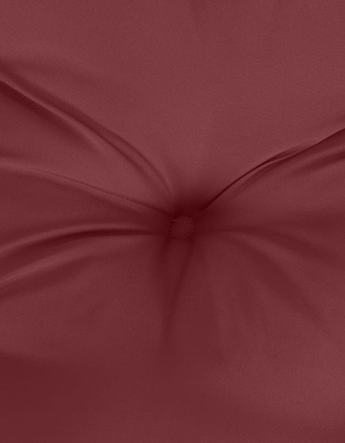 Încărcați imaginea în vizualizatorul Galerie, Perne scaun spătar mic 2 buc. melanj roșu vin 100x50x7cm textil
