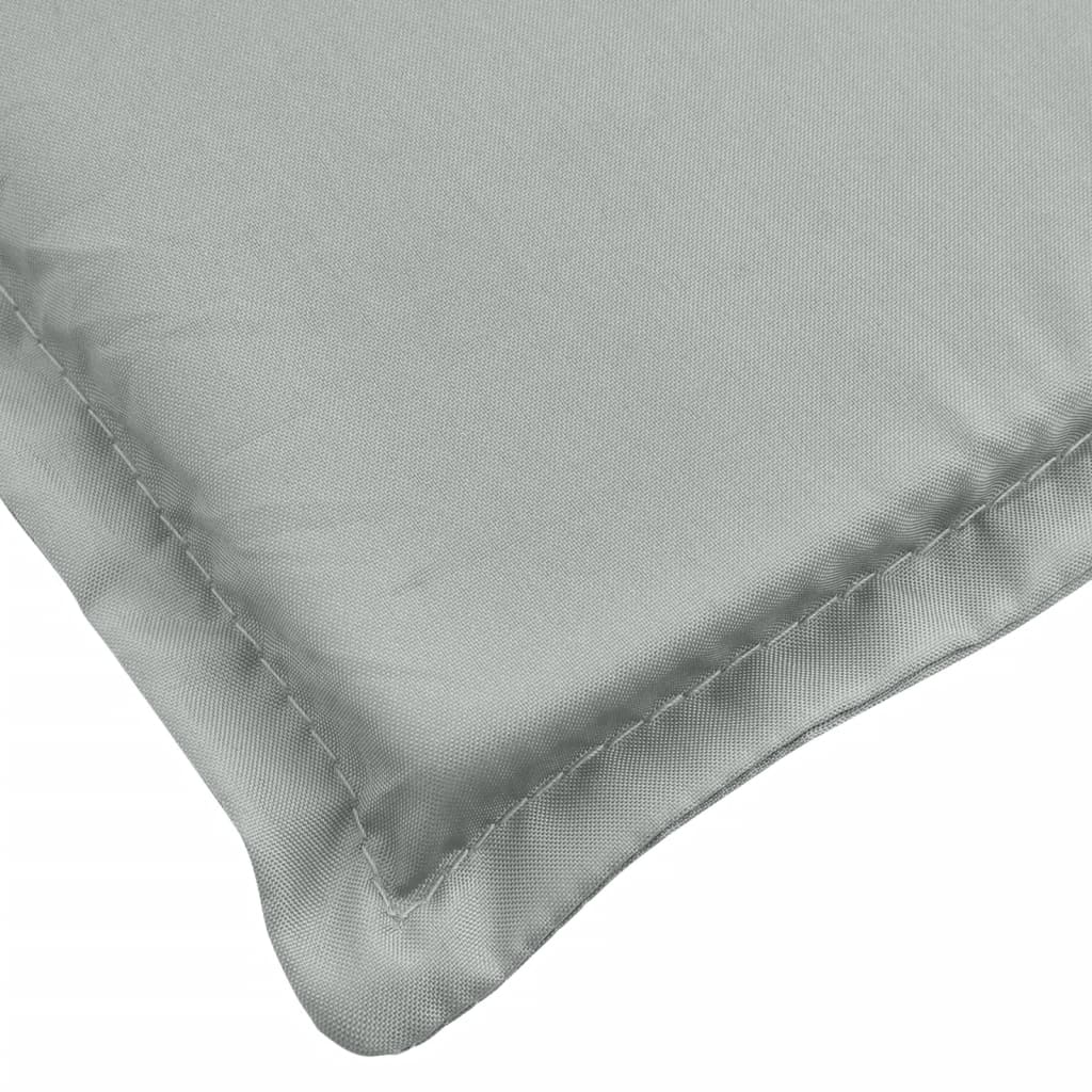 Perne scaun cu spătar înalt 4 buc. melanj gri 120x50x4cm textil