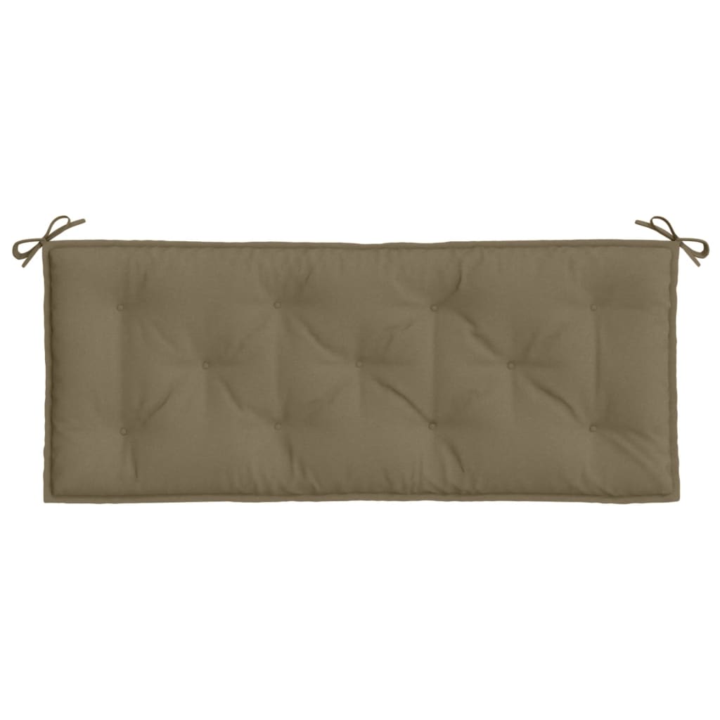 Pernă bancă de grădină, melanj gri taupe, 120x50x7 cm, textil