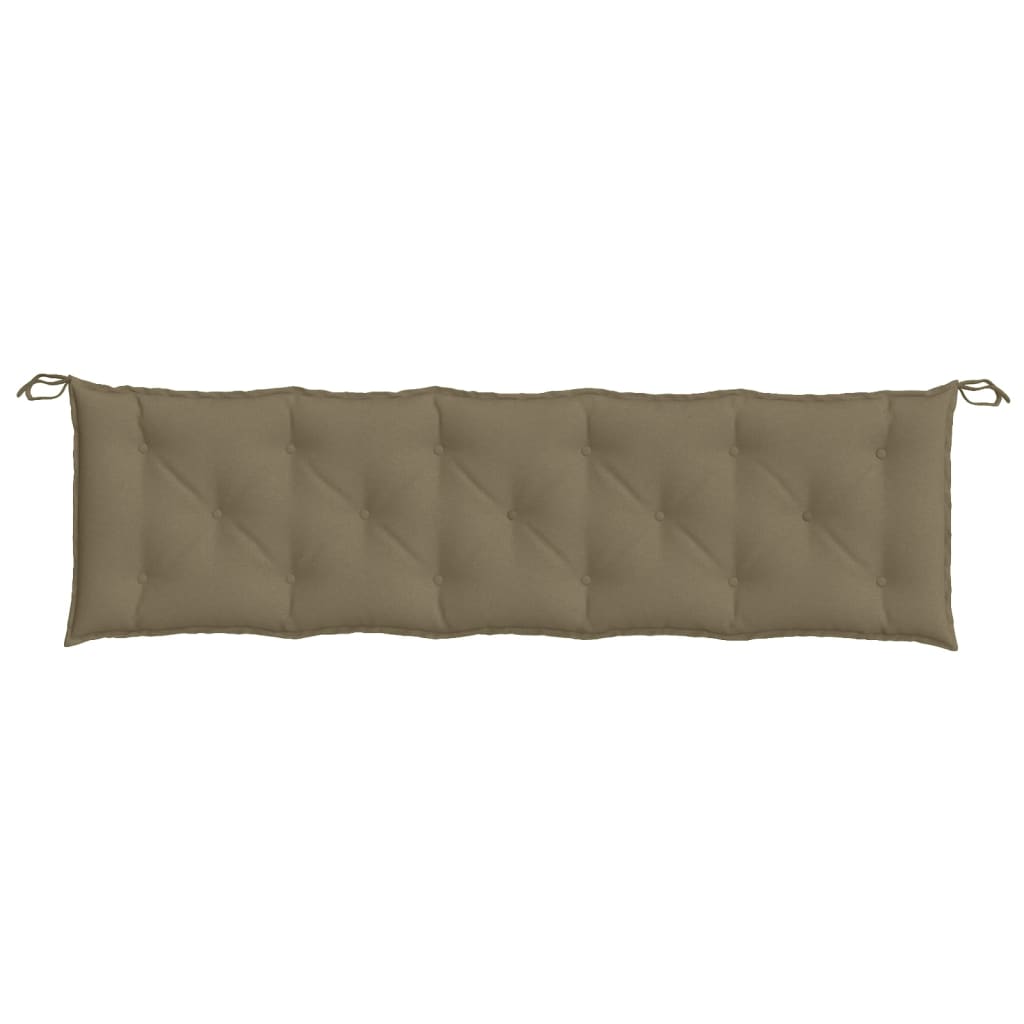 Pernă bancă de grădină, melanj taupe, 180x50x7 cm, textil