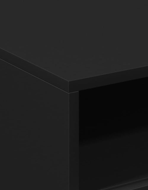 Încărcați imaginea în vizualizatorul Galerie, Măsuță de cafea cu lumini LED, negru, 50x49x40 cm
