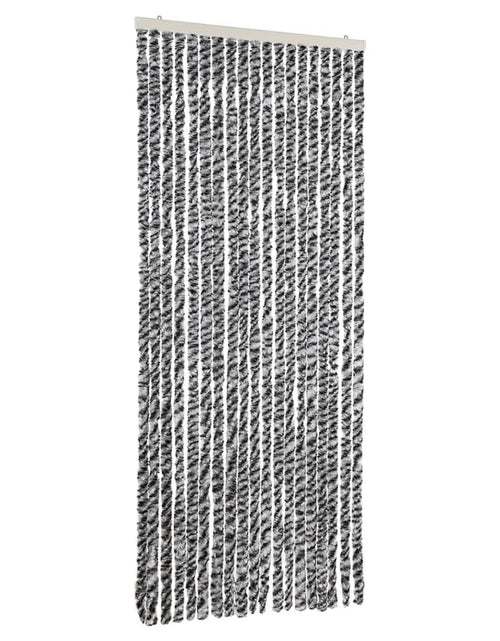 Încărcați imaginea în vizualizatorul Galerie, Perdele pentru insecte, gri și negru-alb, 56x200 cm, chenille
