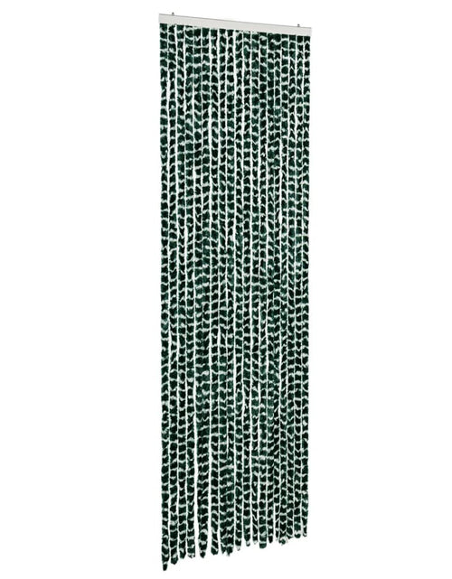 Încărcați imaginea în vizualizatorul Galerie, Perdea pentru insecte, verde și alb, 56x200 cm, chenille
