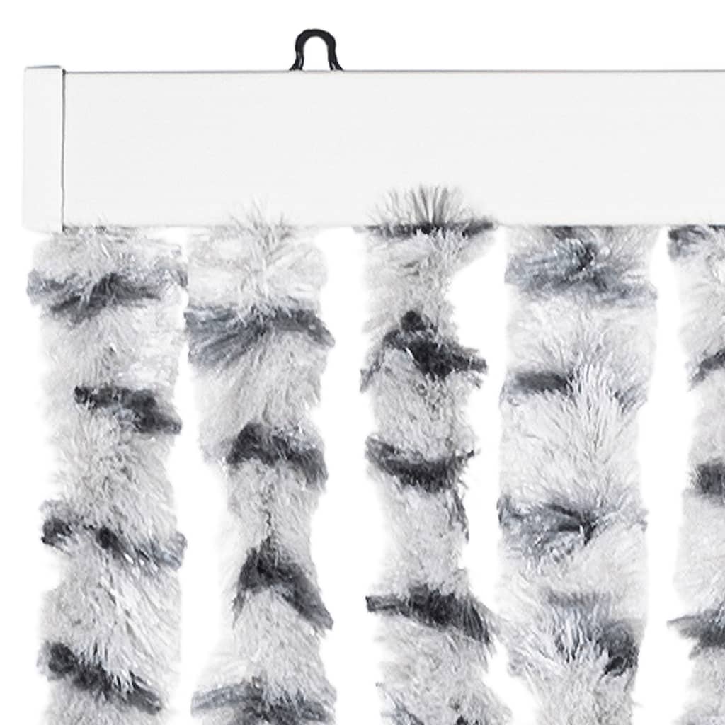 vidaXLPerdea pentru insecte gri deschis și gri închis90x200cm chenille