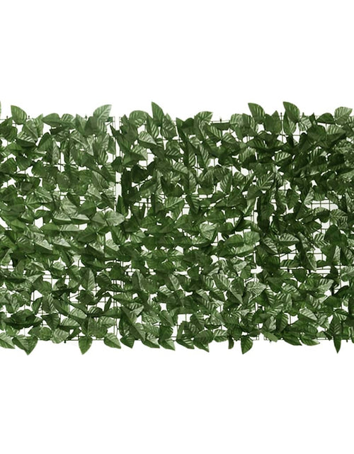 Загрузите изображение в средство просмотра галереи, Paravan intimitate de balcon din frunze verde închis 600x75 cm
