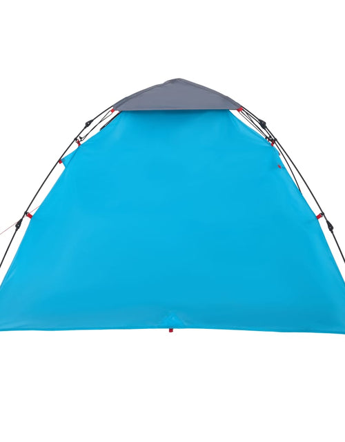 Загрузите изображение в средство просмотра галереи, Cort de camping cupolă 3 persoane, setare rapidă, albastru
