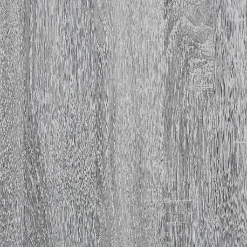 Raft brutărie, gri sonoma, 90x40x132 cm, lemn prelucrat/metal