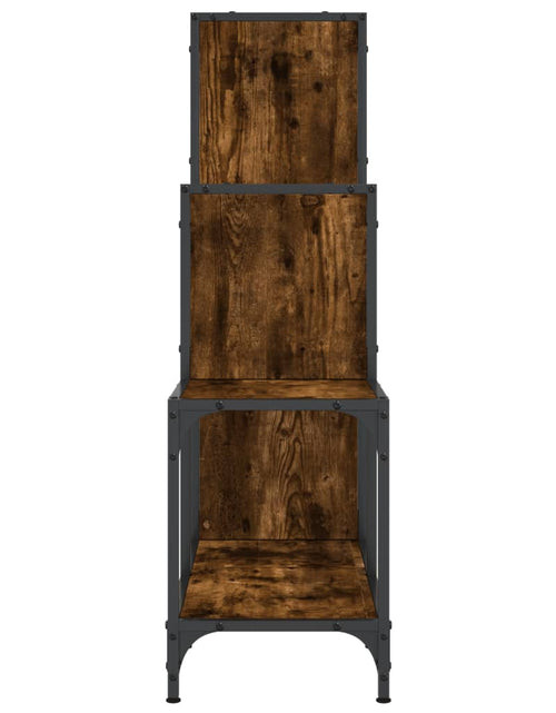 Încărcați imaginea în vizualizatorul Galerie, Bibliotecă, stejar fumuriu, 92x30x102 cm, lemn prelucrat/metal - Lando
