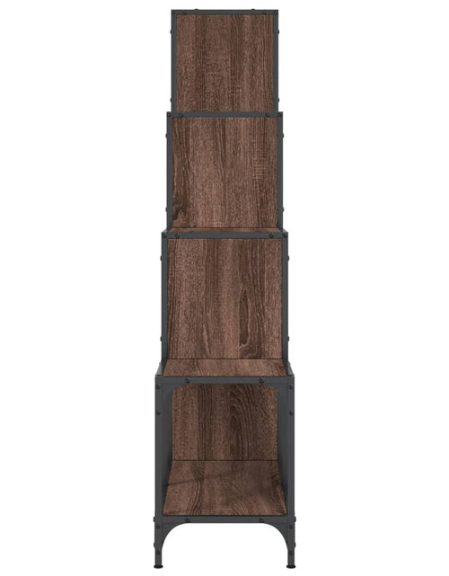 Încărcați imaginea în vizualizatorul Galerie, Bibliotecă, stejar maro, 122x30x132 cm, lemn prelucrat/metal - Lando
