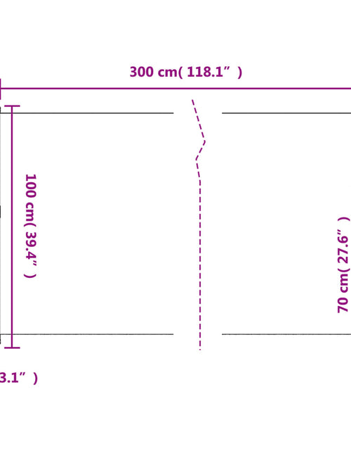 Încărcați imaginea în vizualizatorul Galerie, Copertina laterală retractabilă, negru, 100x300 cm
