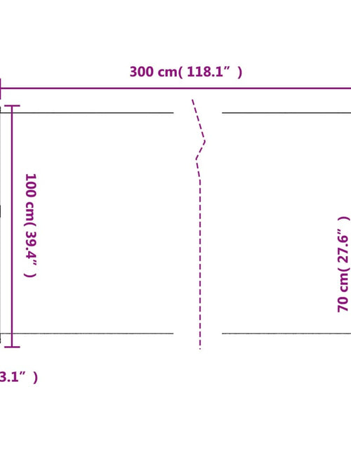 Încărcați imaginea în vizualizatorul Galerie, Copertina laterală retractabilă, albastru, 100x300 cm
