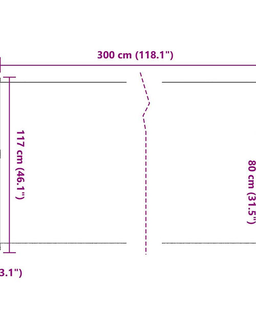 Încărcați imaginea în vizualizatorul Galerie, Copertină laterală retractabilă, negru, 117x300 cm
