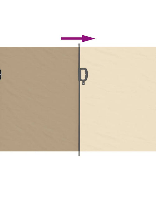 Загрузите изображение в средство просмотра галереи, Copertină laterală retractabilă, bej, 117x300 cm
