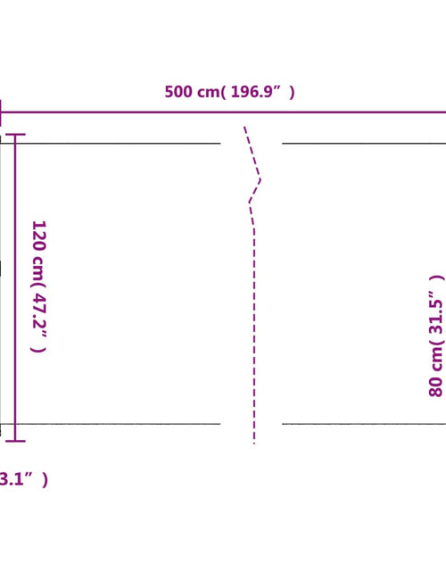 Загрузите изображение в средство просмотра галереи, Copertina laterală retractabilă, alb, 120x500 cm
