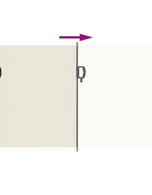 Загрузите изображение в средство просмотра галереи, Copertină laterală retractabilă, crem, 120 x 600 cm
