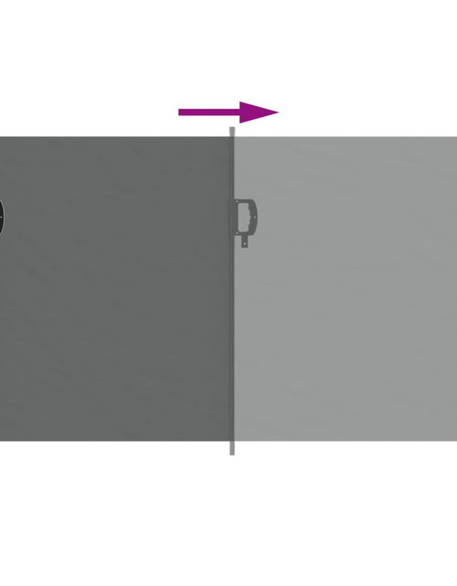 Загрузите изображение в средство просмотра галереи, Copertină laterală retractabilă, antracit, 120 x 600 cm
