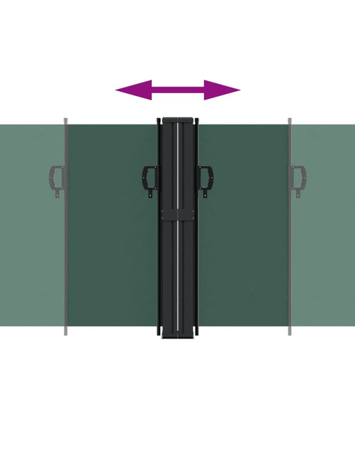 Загрузите изображение в средство просмотра галереи, Copertină laterală retractabilă, verde închis, 120 x 600 cm
