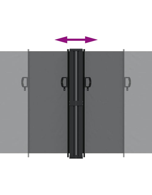 Загрузите изображение в средство просмотра галереи, Copertină laterală retractabilă, negru, 140x1200 cm
