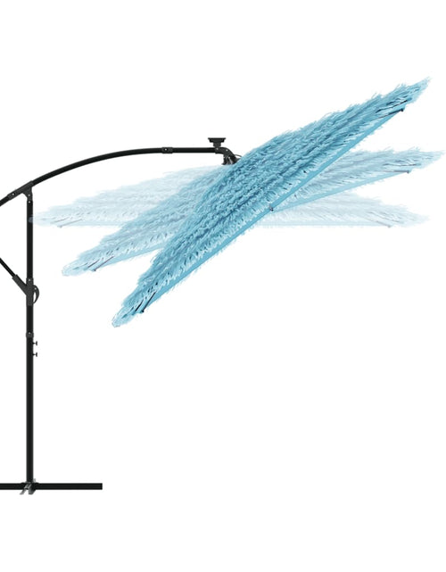 Загрузите изображение в средство просмотра галереи, Umbrelă soare de grădină stâlp din oțel, albastru 269x269x235cm

