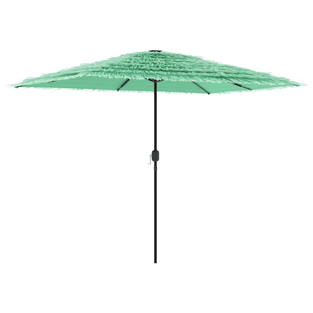 Umbrelă soare de grădină cu stâlp din oțel verde 300x200x250 cm