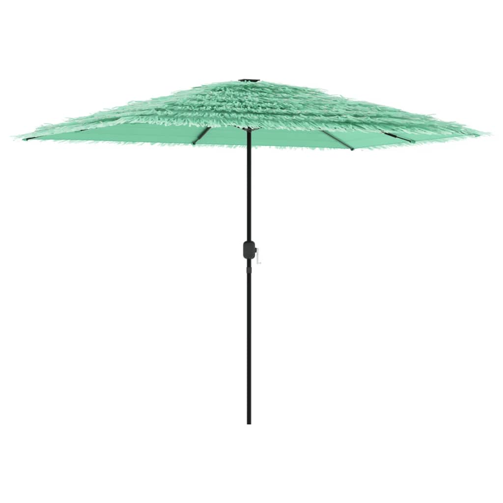 Umbrelă soare de grădină cu stâlp din oțel verde 300x200x250 cm