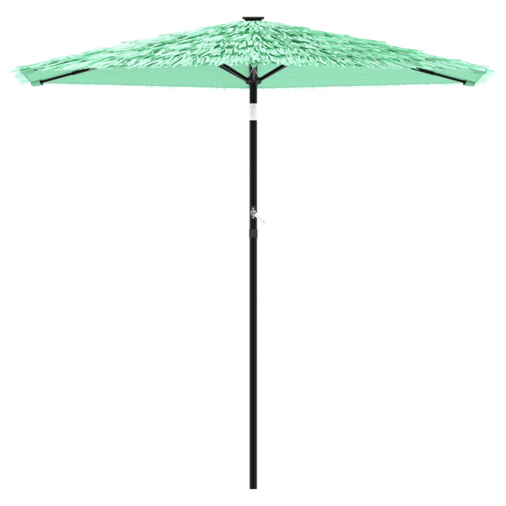 Umbrelă soare de grădină stâlp din lemn verde 223x223x213 cm