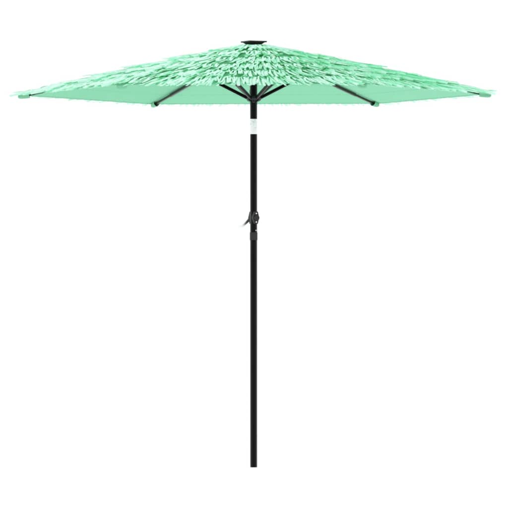 Umbrelă soare de grădină stâlp din lemn verde 223x223x213 cm