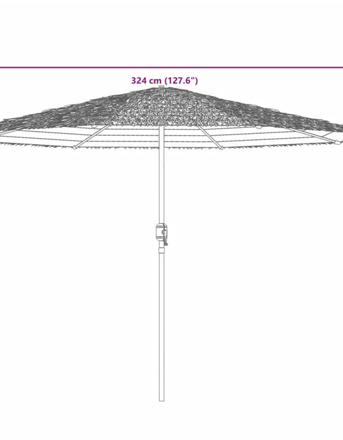 Загрузите изображение в средство просмотра галереи, Umbrelă soare de grădină stâlp din oțel, albastru 324x324x247cm
