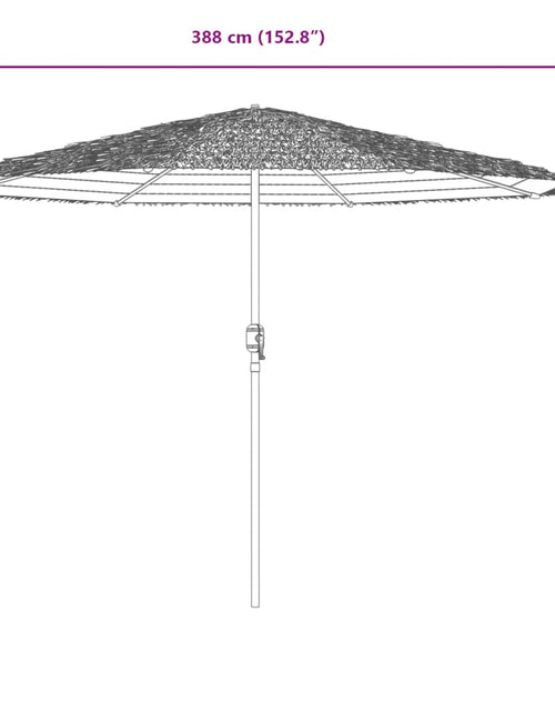 Загрузите изображение в средство просмотра галереи, Umbrelă soare de grădină stâlp din lemn verde 388x388x248 cm
