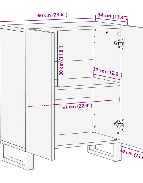 Загрузите изображение в средство просмотра галереи, Dulap, 60x34x75 cm, lemn masiv de mango
