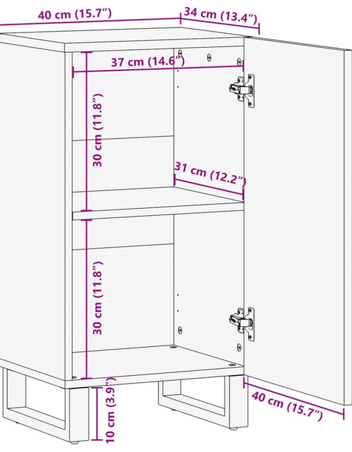 Загрузите изображение в средство просмотра галереи, Dulap, 40x34x75 cm, lemn masiv de acacia
