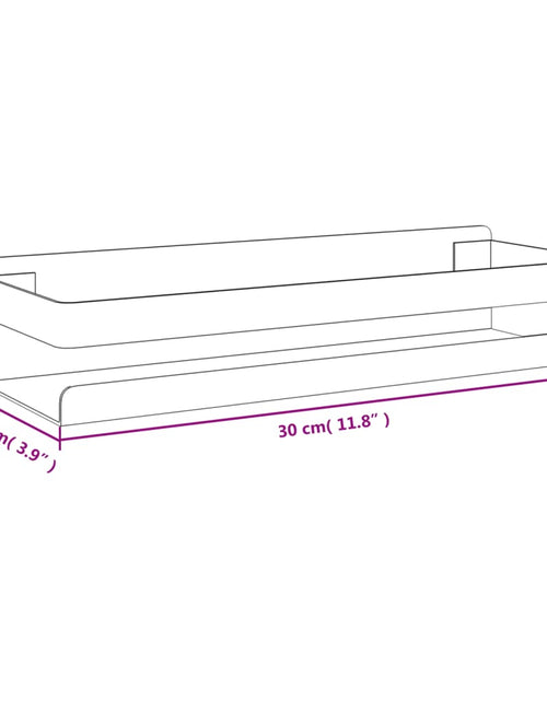 Încărcați imaginea în vizualizatorul Galerie, Raft de duș, 30x10x6 cm, oțel inoxidabil 304 periat
