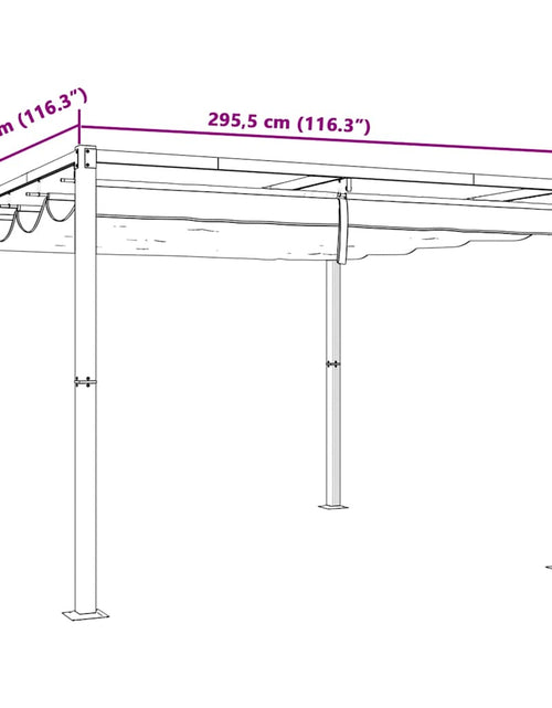 Încărcați imaginea în vizualizatorul Galerie, Foișor de grădină cu acoperiș retractabil crem 3x3 m oțel
