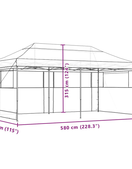 Загрузите изображение в средство просмотра галереи, Cort pliabil pentru petreceri cu 3 pereți laterali, maro
