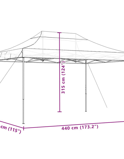 Загрузите изображение в средство просмотра галереи, Cort de petrecere pliabil Pop-Up, portocaliu, 440x292x315 cm
