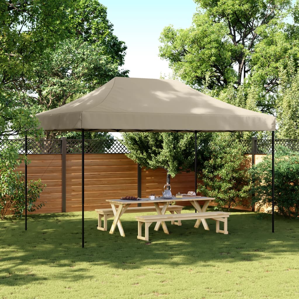 Cort de petrecere pliabil Pop-Up, taupe, 440x292x315 cm