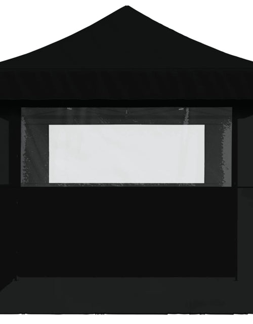 Încărcați imaginea în vizualizatorul Galerie, Cort pliabil pentru petreceri cu 3 pereți laterali, negru
