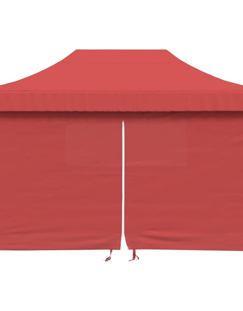 Загрузите изображение в средство просмотра галереи, Cort pliabil pentru petreceri cu 4 pereți laterali roșu vișiniu
