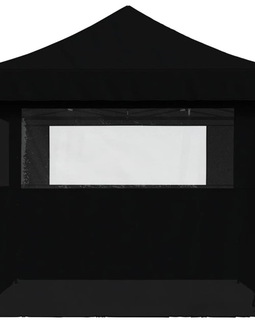 Încărcați imaginea în vizualizatorul Galerie, Cort pliabil pentru petreceri cu 4 pereți laterali, negru
