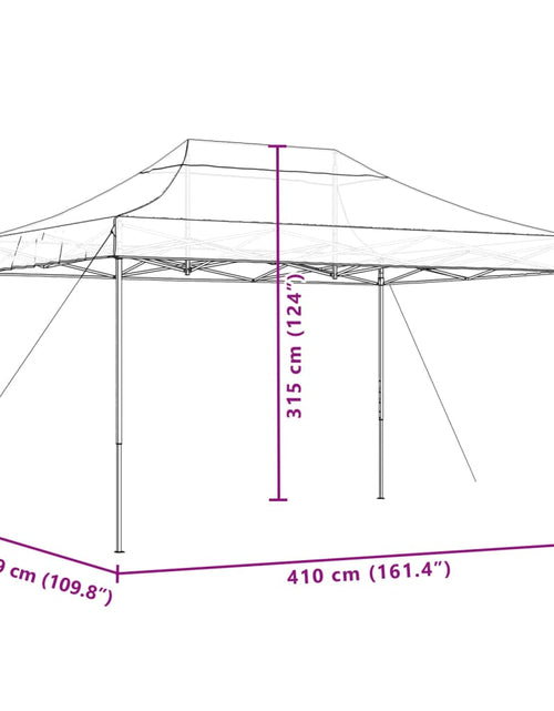 Загрузите изображение в средство просмотра галереи, Cort de petrecere pliabil Pop-Up, verde, 410x279x315 cm
