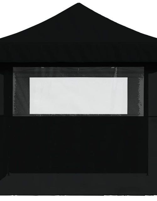 Încărcați imaginea în vizualizatorul Galerie, Cort pliabil pentru petreceri cu 3 pereți laterali, negru
