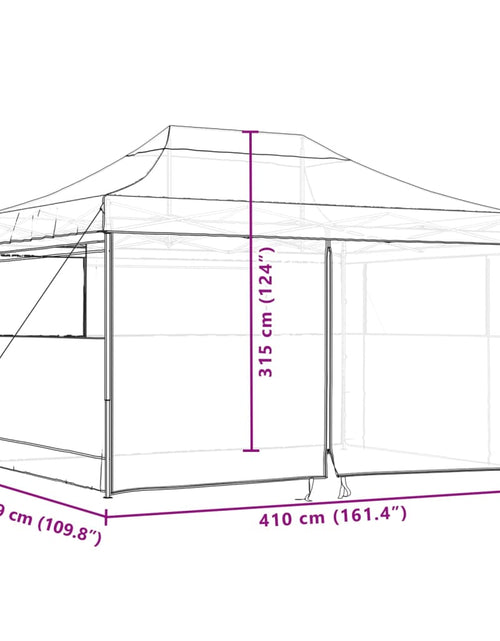 Загрузите изображение в средство просмотра галереи, Cort pliabil pentru petreceri cu 4 pereți laterali, bej
