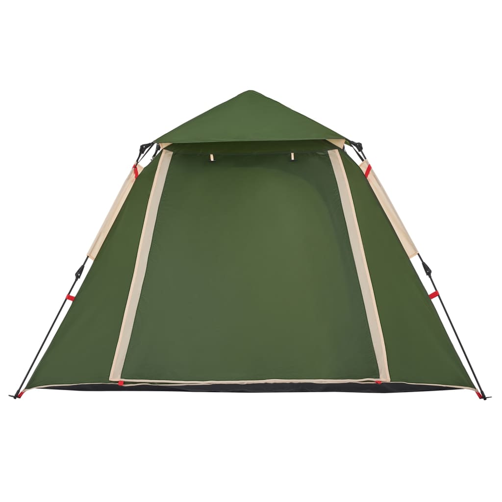 Cort de camping cupolă 4 persoane, setare rapidă, verde