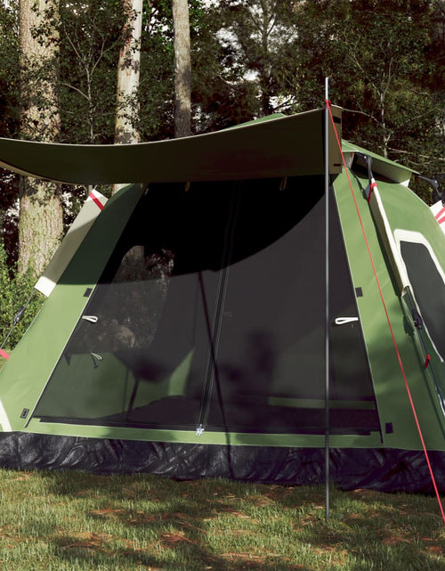 Încărcați imaginea în vizualizatorul Galerie, Cort de camping cupolă 5 persoane, setare rapidă, verde
