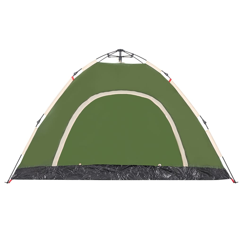 Cort de camping pentru 4 persoane, setare rapidă, verde
