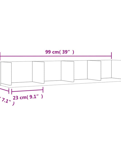 Загрузите изображение в средство просмотра галереи, Dulapuri de perete 2 buc. gri beton 99x18x16,5cm lemn prelucrat
