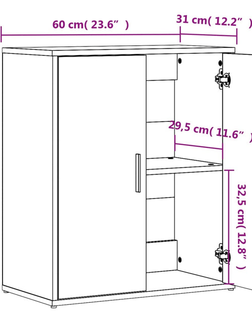 Загрузите изображение в средство просмотра галереи, Dulap, gri sonoma, 60x31x70 cm, lemn prelucrat
