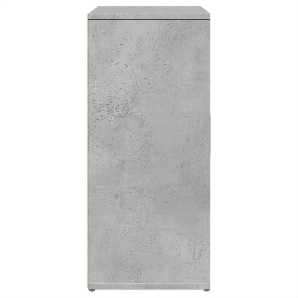 Dulap, gri beton, 60x31x70 cm, lemn prelucrat